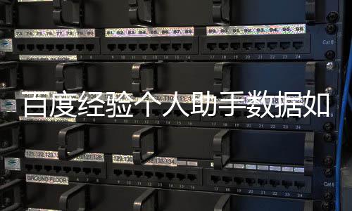 导入百度如何经验数据个人助手