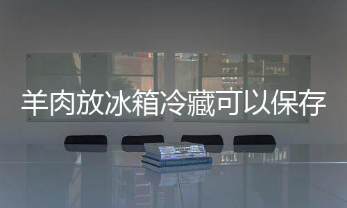 放冰羊肉以保久箱冷藏可存多