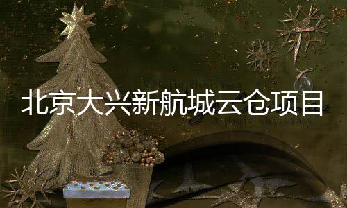 目实大兴栋封顶北京新航现首城云仓项