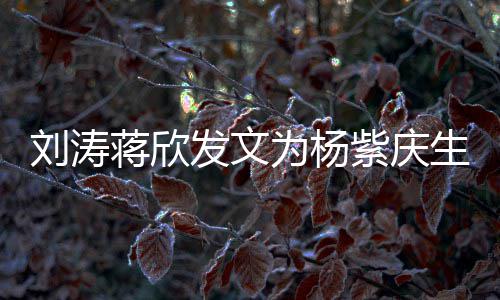 发文刘涛乐颂为杨蒋欣姐妹生 三深感情紫庆欢
