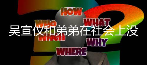 没有弟弟吴宣吴仪和意思言论引争议血缘宣仪什么关系在社会上