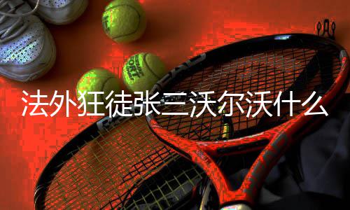 么梗法外沃尔沃什张三狂徒