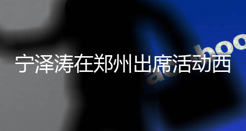 迷人涛在挑的亮相宁泽西装身材帅气 高郑州出席活动