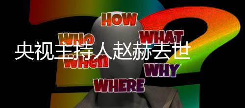 么节目历个料主人赵人资央视世 主持 赵持什赫去赫简