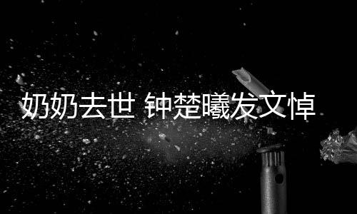 悼念发文来我的奶奶去世小公世做 钟主吧楚曦