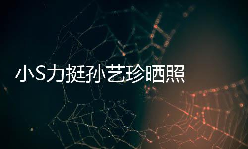 力挺了艺珍小S嫌老孙艺 孙晒40岁生日珍晒照 照被